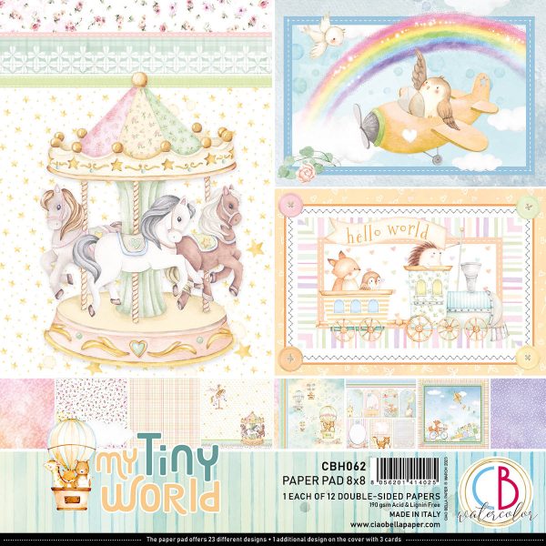 Ciao Bella My Tiny World Pad 8 x8  12 Pkg Online now