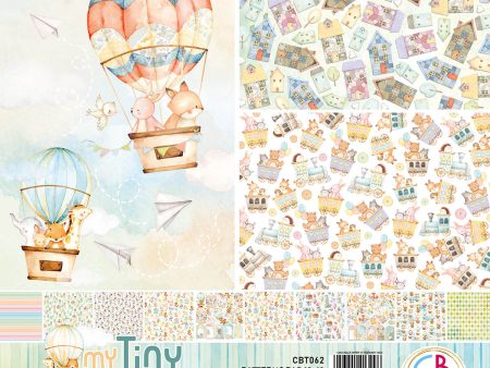 Ciao Bella My Tiny World Patterns Pad 12 x12  8 Pkg Online Sale