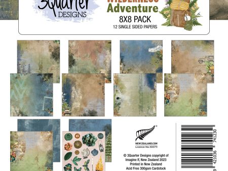 3Quarter Designs - 8  X 8  Paper Pack - Wilderness Adventures For Discount