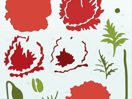 SL Mask Poppy Flowers Essentials 150x210x1mm 1 PC nr.196 Discount