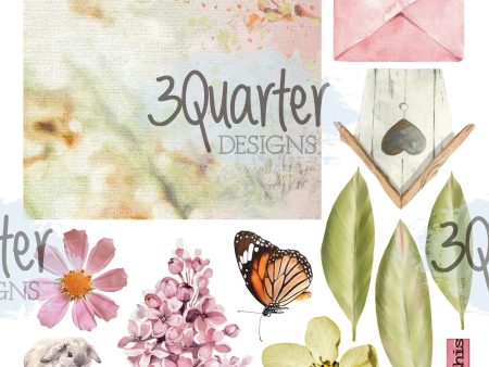 3Quarter Designs - Botanical  Brights - Mini Project Sheet Fashion