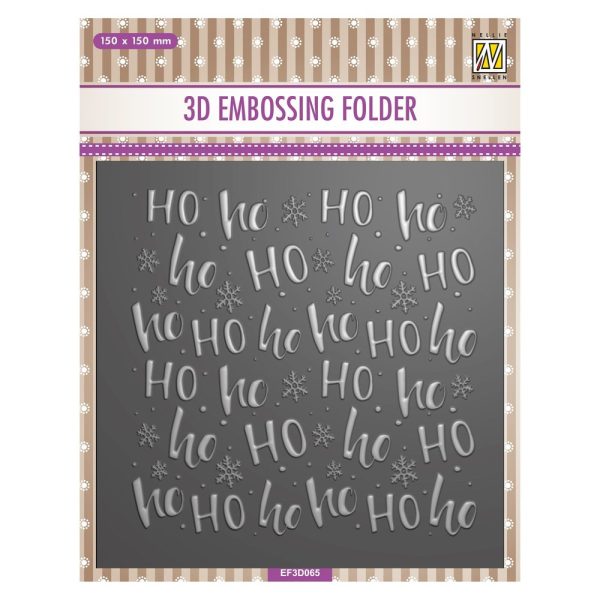 3D Embossing Folder Square - Ho Ho Supply