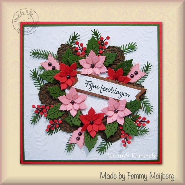 3D Embossing Folder Square - Branches & Berries For Discount