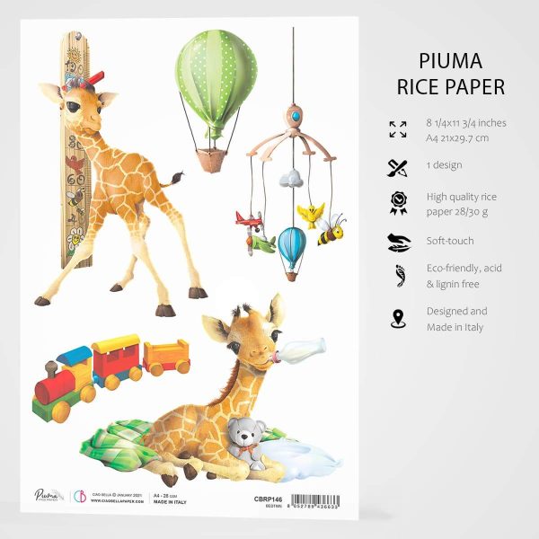 Ciao Bella Rice Paper A4 Bedtime Online