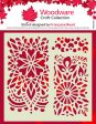 Woodware Floral Panels 6 in x 6 in Stencil Discount