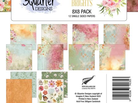 3Quarter Designs - Botanical  Brights - Paper Pad 8 x 8 Cheap