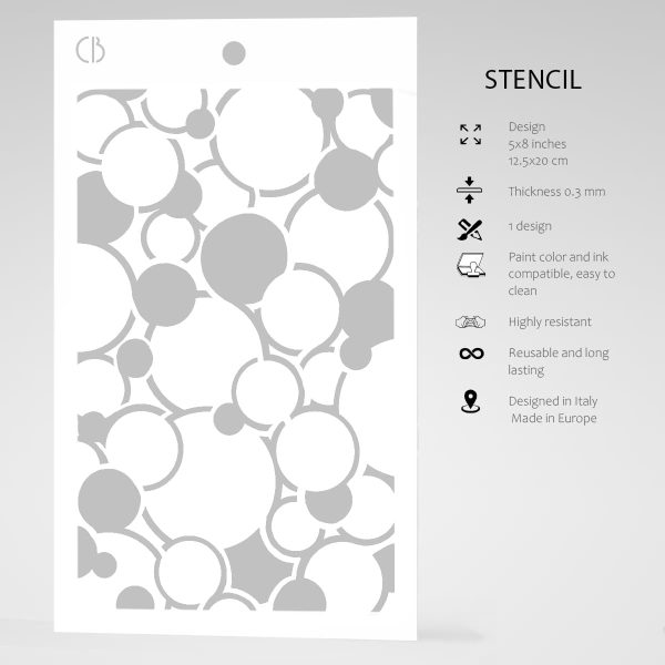 Texture Stencil 5 x8  Bubbles Online