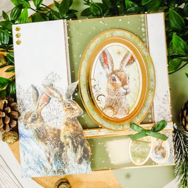 Meadow Hares At Wintertime Luxury Topper Collection Hot on Sale