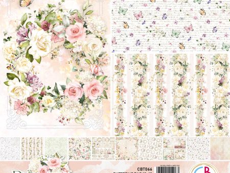 Ciao Bella Blooming Patterns Pad 12 x12  8 Pkg Supply