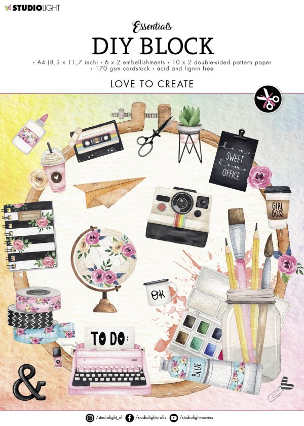 SL DIY Block Love To Create Essentials 294x210xmm 1 PC nr.16 on Sale