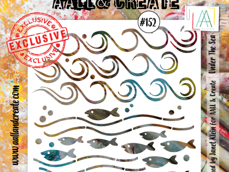 AALL and Create Stencil - 152 - Under The Sea Supply