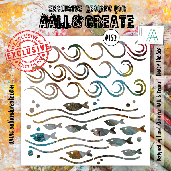 AALL and Create Stencil - 152 - Under The Sea Supply