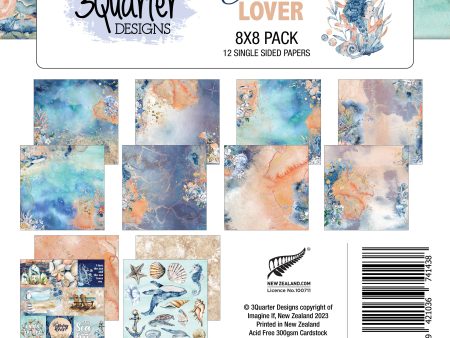 3Quarter Designs - Ocean Lovers - Paper Pad 8 x 8 For Discount