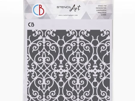 Ciao Bella Texture Stencil 8 x8  Royal Flourish Cheap