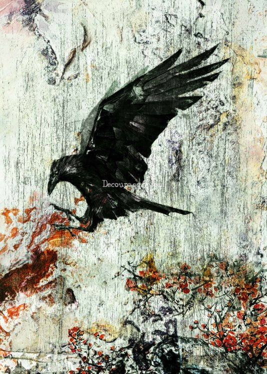 Andy Skinner - Quoth the Raven A3 Rice Paper - 3 Sheets Discount