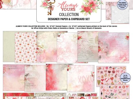 3Quarter Designs - 12  X 12  Paper Pack  - Always Yours Supply