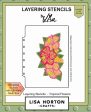 5x7 Tropical Flowers Layering Stencils Online