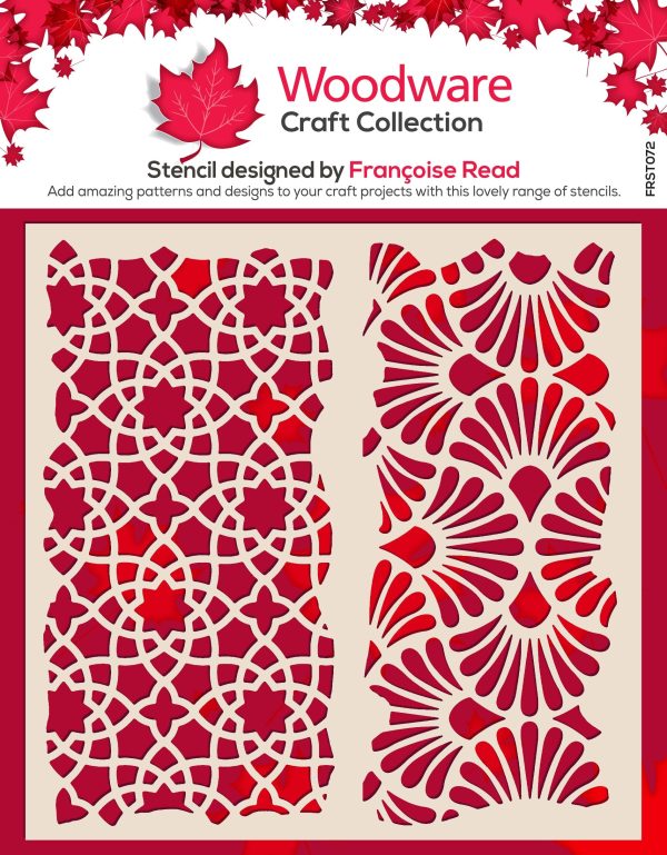 Woodware Arabesque 6 in x 6 in Stencil Online Sale