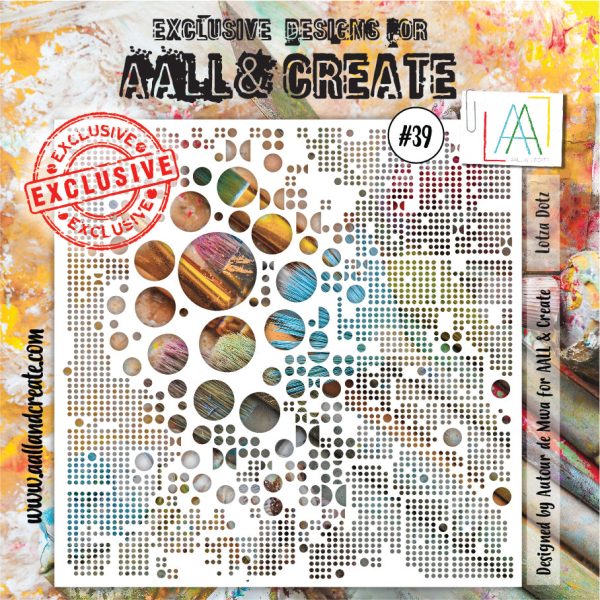 AALL and Create Stencil - 039 - Lotza Dotz For Discount