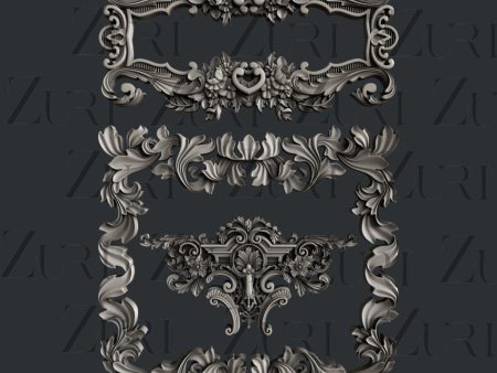 Zuri Designs Baroque Frames Set 2 Online Hot Sale