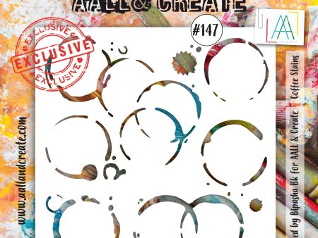 AALL and Create Stencil - 147 - Coffee Stains Sale