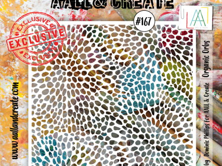 AALL and Create Stencil - 167 - Organic Orbs Hot on Sale