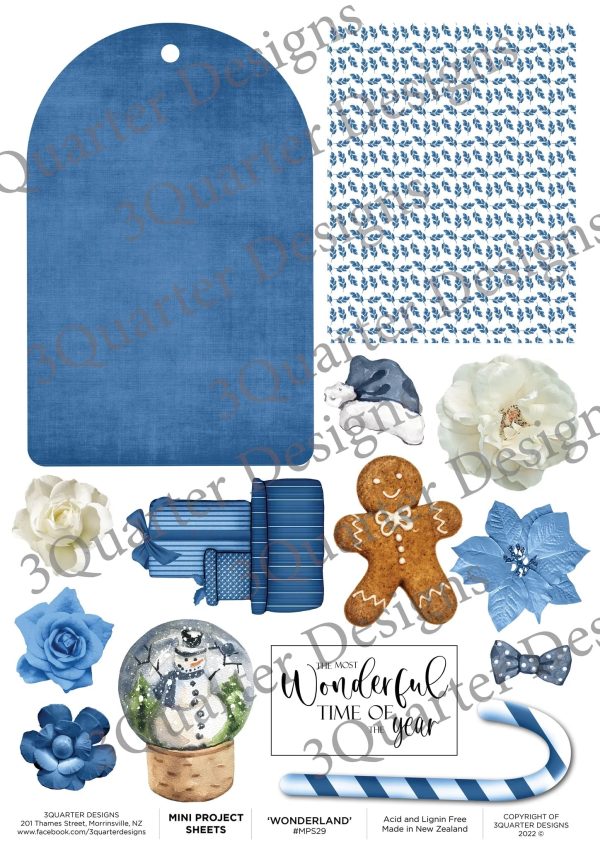 3Quarter Designs - Mini Project Sheet - Christmas Wonderland Online now