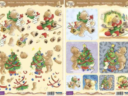 3D Precut Popcorn Bears Christmas Tree and Presents Online Sale