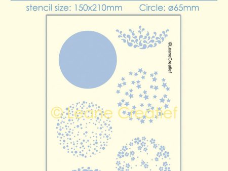 Stencil Circle Variations, Size Stencil 150x210mm, Ø 65mm For Cheap