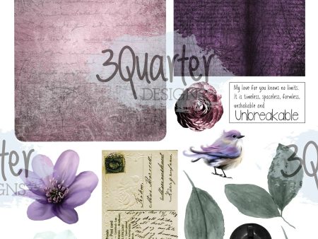 3Quarter Designs - Enchanted Amethyst - Mini Project Sheet Supply