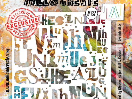 AALL and Create Stencil - 137 - Graphic ABCs Sale