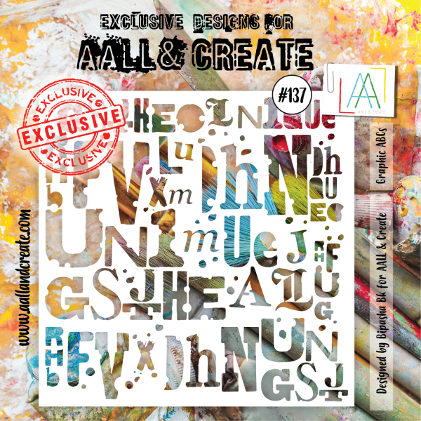 AALL and Create Stencil - 137 - Graphic ABCs Sale