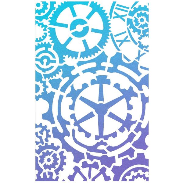 Texture Stencil 5 x8  Gears Online Hot Sale