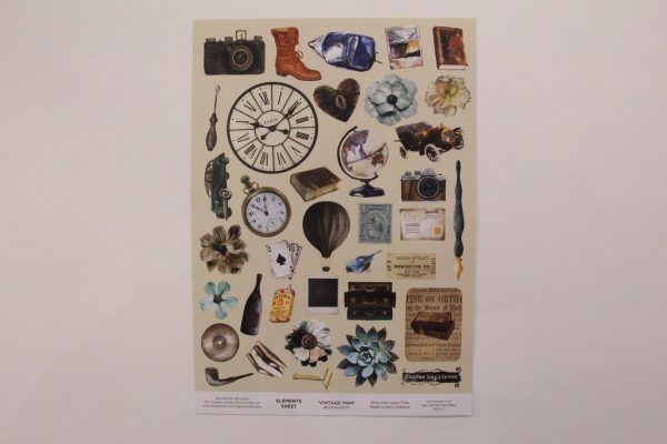 Elements Sheet -  Vintage Man  on Sale