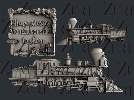 Zuri Designs Steampunk Locomotive Set 1 Cheap