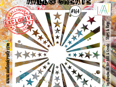 AALL and Create Stencil - 164 - Stars & Rays Online