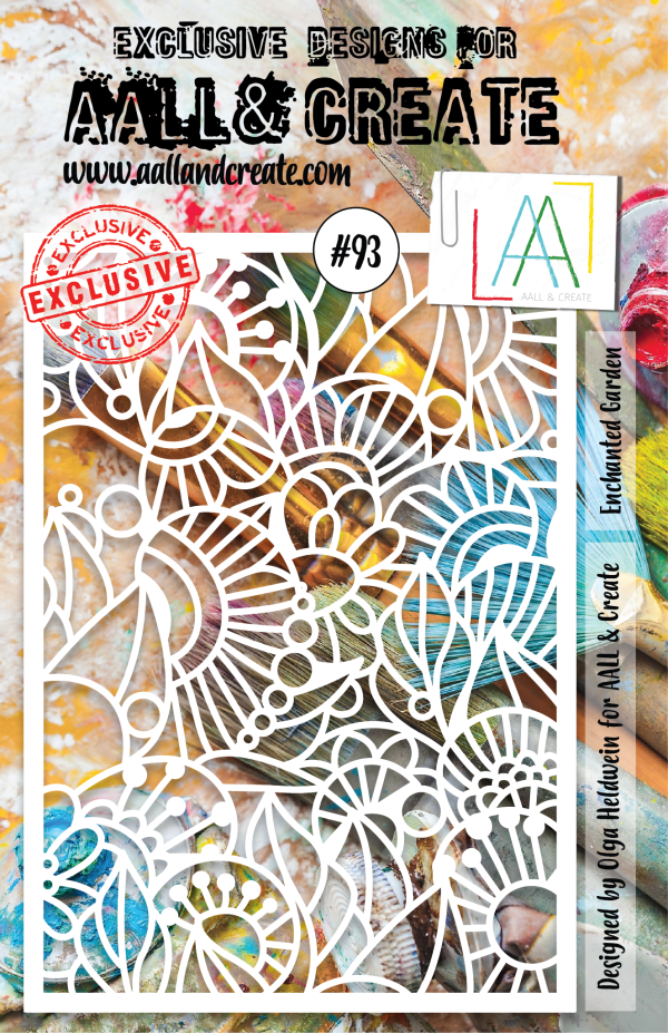 AALL and Create Stencil - 093 - Enchanted Garden Fashion