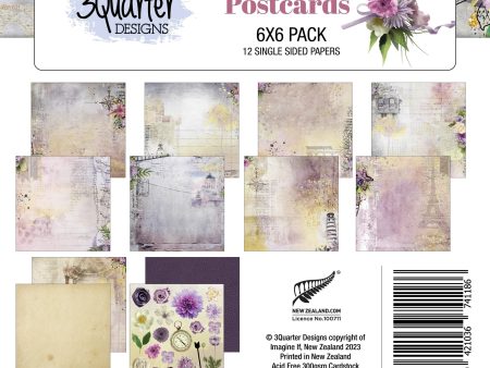 3Quarter Designs - 6  X 6  Paper Pack - Picture Postcard Sale