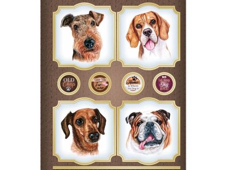 Eat, Sleep, Dog, Repeat Card Topper Sheet Supply