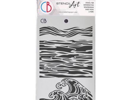 Ciao Bella Texture Stencil 5 x8  Atlantic For Discount