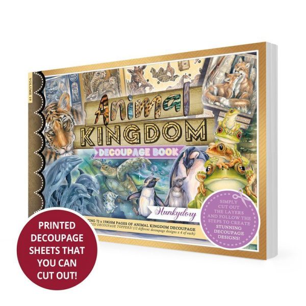 Animal Kingdom Decoupage Book Discount