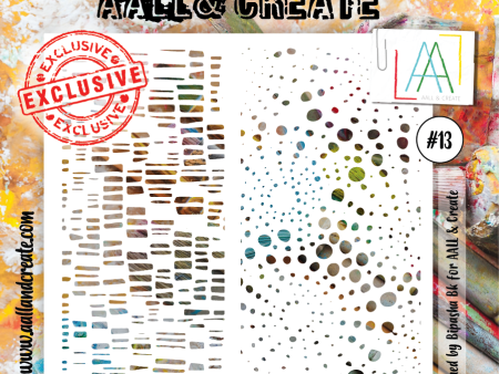 AALL and Create Stencil - 13 - Bursts Discount