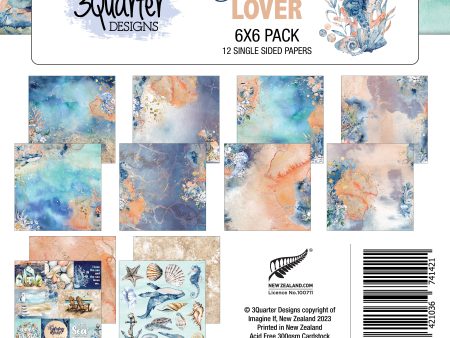 3Quarter Designs - Ocean Lovers - Paper Pad  6 x 6 For Discount