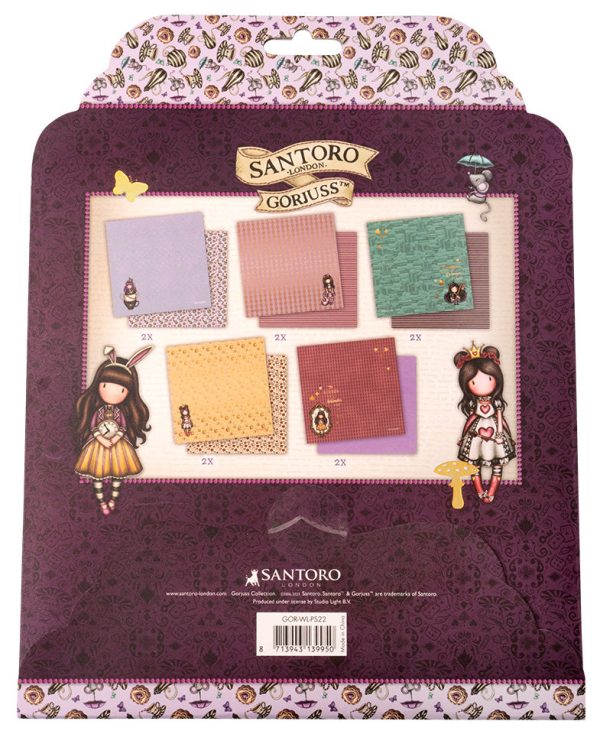 GOR Paper Set 5x2 Double-Sided Designs Wonderland 203x203x3mm 10 SH nr.22 Cheap