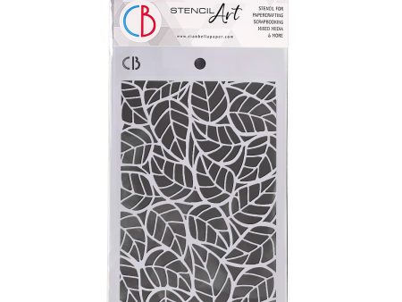 Ciao Bella Texture Stencil 5 x8  Leaves Discount