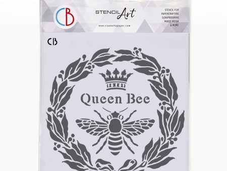 Ciao Bella Texture Stencil 8 x8  Queen Bee Fashion