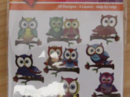 Easy 3-D Toppers Owls Branch Online Sale