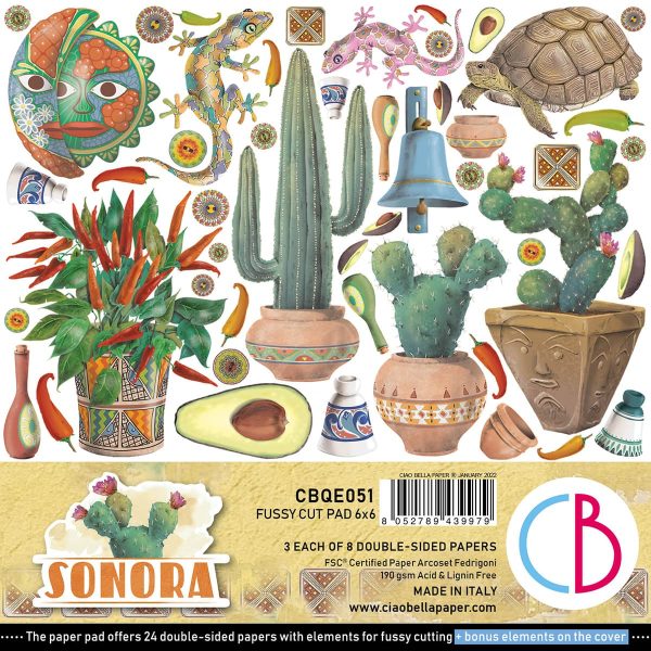 Ciao Bella Sonora Fussy Cut Pad 6 x6  24 Pkg For Discount