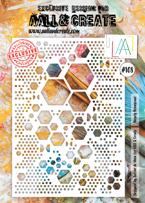 AALL and Create Stencil - 108 - Hugely Hexagonal Online now