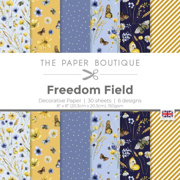 The Paper Boutique Freedom Field 8 in x 8 in Paper Pad Online Hot Sale